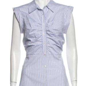 Veronica Beard Striped Ferris Short Shirtdress